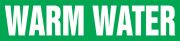 Pipe Marker, Legend: WARM WATER