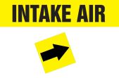 Pipe Marker, Legend: INTAKE AIR