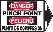 PINCH POINT (+ ARROW) (BILINGUAL)