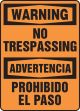 NO TRESPASSING (BILINGUAL)