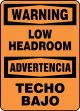 WARNING LOW HEADROOM (BILINGUAL SPANISH)
