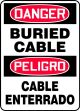 DANGER BURIED CABLE (BILINGUAL SPANISH)