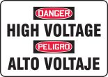 DANGER HIGH VOLTAGE (BILINGUAL)