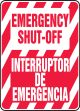 EMERGENCY SHUT-OFF (BILINGUAL)