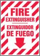 FIRE EXTINGUISHER (ARROW DOWN) (BILINGUAL)
