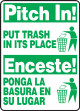 PITCH IN! PUT TRASH IN ITS PLACE (W/GRAPHIC) (BILINGUAL)