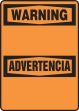Safety Sign, Header: WARNING/ADVERTENCIA, Legend: (BLANK) (BILINGUAL)