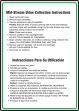 MID-STREAM URINE COLLECTION INSTRUCTIONS...BILINGUAL-SPANISH