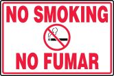 Safety Sign, Legend: NO SMOKING (W/GRAPHIC) (BILINGUAL)