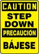 CAUTION STEP DOWN (BILINGUAL SPANISH)