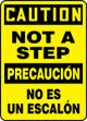 CAUTION NOT A STEP (BILINGUAL - SPANISH)