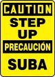 CAUTION STEP UP (BILINGUAL SPANISH)