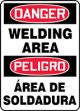 DANGER WELDING AREA