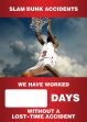 Digi-Day® 3 Magnetic Faces: Slamdunk Accidents - We Have Worked _ Days Without A Lost Time Accident