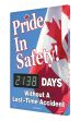 Digi-Day® 3 Electronic Scoreboards: Pride in Safety _Days Without A Lost Time Accident (Canadian)