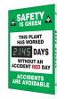 Digi-Day® 3 Electronic Scoreboards: Safety Is Green - This Plant Has Worked _Days Without An Accident Red Day - Accidents Are Avoidable