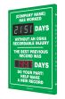 Semi-Custom Digi-Day® 3 Electronic Scoreboards: (name here) Has Worked _Days Without An OSHA Recordable Injury - The Best Previous Record Was _Days