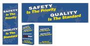 SAFETY IS THE PRIORITY QUALITY IS THE STANDARD (W/STARS PICTURE)