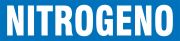 Pipe Marker, Legend: NITROGENO (WHITE ON BLUE)