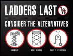 Safety Posters™: Ladders Last consider The Alternatives