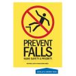 Motivational Poster: Prevent Falls - Make Safety A Priority (National Safety Stand-Down - Yellow)