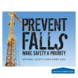 Motivational Poster: Prevent Falls - Make Safety A Priority (National Safety Stand-Down - Blue)