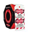 Airgas - N23SPT1 - AccuformNMC™ 6 X 3 Black/Red Card Stock (25 Per Pack)  DANGER DO NOT USE THIS SCAFFOLD