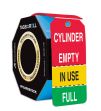 Perforated Tags By-The-Roll: Cylinder Empty - In Use - Full