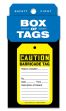 Box of Tags: OSHA Caution - Barricade Tag