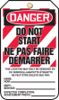 DANGER DO NOT START NE PAS FAIRE DEMARRER ...