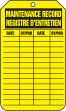MAINTENANCE RECORD / REGISTRE D'ENTRETIEN ...