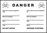 TDG PLACARD - TRANSPORTATION OF DANGEROUS GOODS