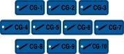 ID Tags, Legend: COMPRESSED GAS (1-10 SERIES)