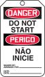 DANGER DO NOT START (English/Portuguese - Brazilian Dialect)