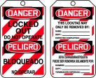 DANGER LOCKED OUT DO NOT OPERATE (LOCK OUT TAG)