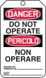 DANGER DO NOT OPERATE (English/Italian)