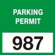 PARKING PERMIT (###)