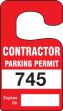 CONTRACTOR PARKING PERMIT, EXPIRES ON ___ (###)