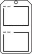 BLANK NUMBERED PERFORATED TAGS