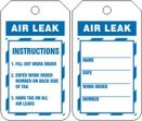 Safety Tag, Legend: AIR LEAK