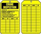 Safety Tag, Legend: CRANE INSPECTION