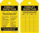Equipment Status Safety Tag: Forklift Inspection