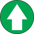 white arrow green background