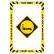 Floor Marking Shapes Kit-Yellow Pallet Jack Keep Clear Do Not Block
