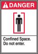 Confined Space. Do not enter. (w/graphic)