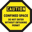 CONFINED SPACE DO NOT ENTER WITHOUT OBTAINING PERMIT