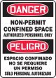 CONFINED SPACE HAZARDOUS ATMOSPHERE ENTRY BY PERMIT ONLY