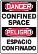 DANGER CONFINED SPACE (BILINGUAL)