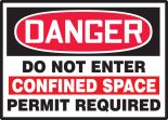 DO NOT ENTER CONFINED SPACE PERMIT REQUIRED