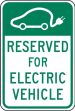 RESERVED FOR ELECTRIC VEHICLE